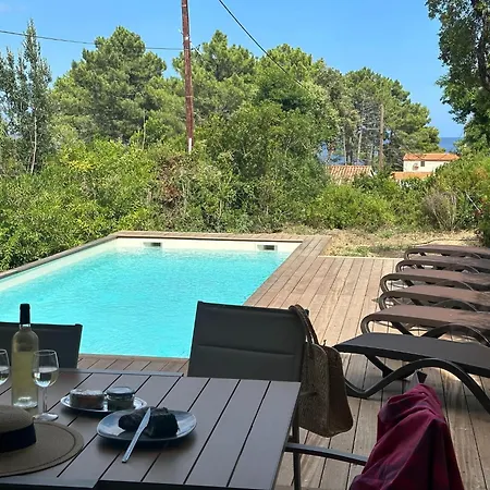 Attractive Semi-detached House With Private Pool, Solenzara * Favone